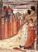 GOZZOLI, Benozzo The Departure of St Jerome from Antioch dg Spain oil painting artist